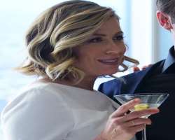 Sonya Walger consuming alcohol